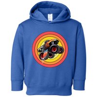 Retro Monster Truck Show Gift Vintage Monster Trucks Gift Toddler Hoodie