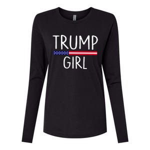 Rain Monroe Trump Girl Womens Cotton Relaxed Long Sleeve T-Shirt