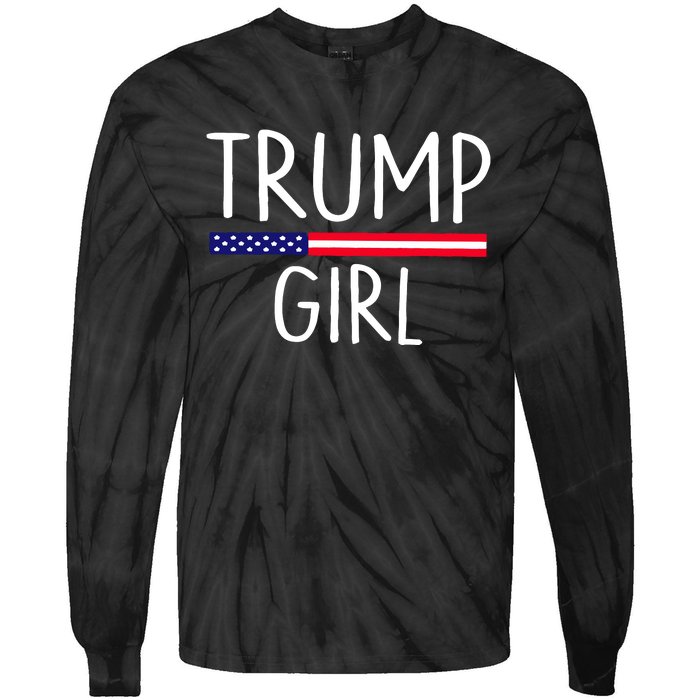 Rain Monroe Trump Girl Tie-Dye Long Sleeve Shirt