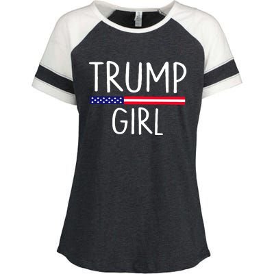 Rain Monroe Trump Girl Enza Ladies Jersey Colorblock Tee