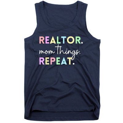 Realtor Mom Things Repeat For Mothers Selling Real Estate Tank Top