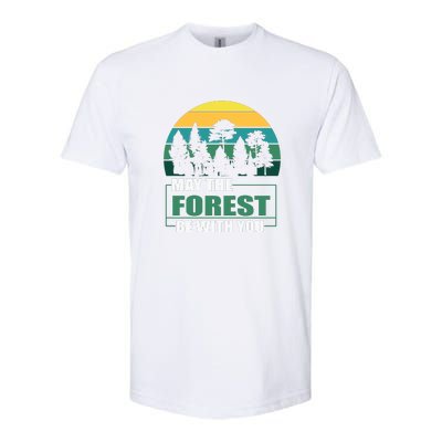 Retro May The Forest Be With You Camping Gift Softstyle CVC T-Shirt