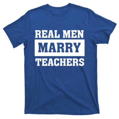 Real Marry Teachers Gift Proud Husband Of Wife Spouse Cool Gift T-Shirt