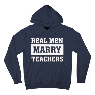 Real Marry Teachers Cool Gift Proud Husband Of Wife Spouse Gift Hoodie