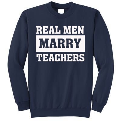 Real Marry Teachers Cool Gift Proud Husband Of Wife Spouse Gift Sweatshirt