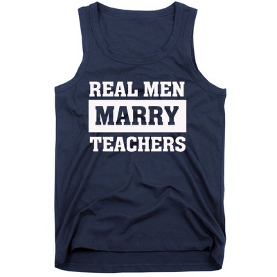 Real Marry Teachers Cool Gift Proud Husband Of Wife Spouse Gift Tank Top