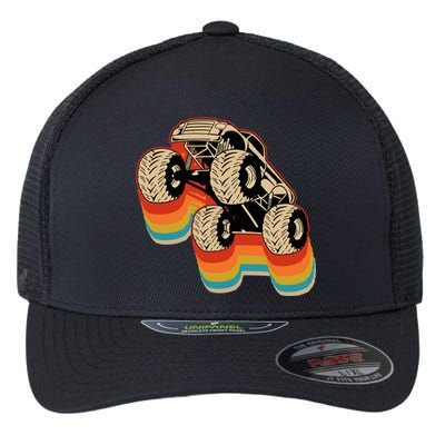 Retro Monster Truck Big Style Truck Flexfit Unipanel Trucker Cap