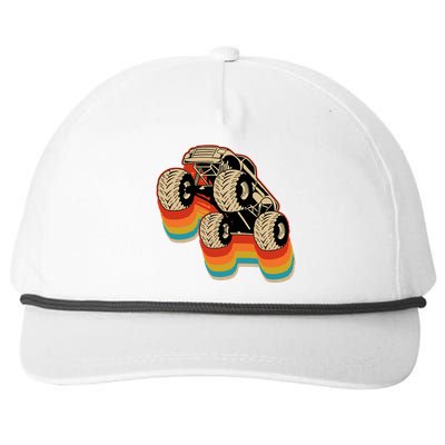 Retro Monster Truck Big Style Truck Snapback Five-Panel Rope Hat