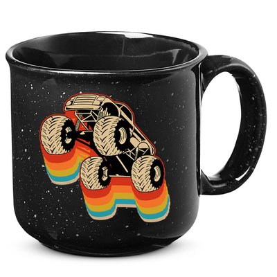 Retro Monster Truck Big Style Truck 15oz Campfire Ceramic Mug