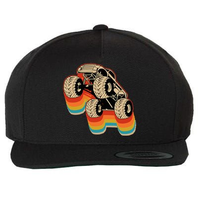 Retro Monster Truck Big Style Truck Wool Snapback Cap