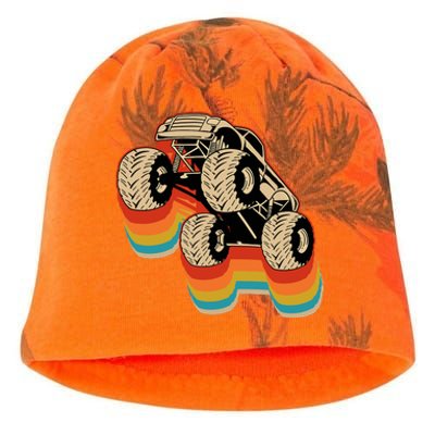 Retro Monster Truck Big Style Truck Kati - Camo Knit Beanie