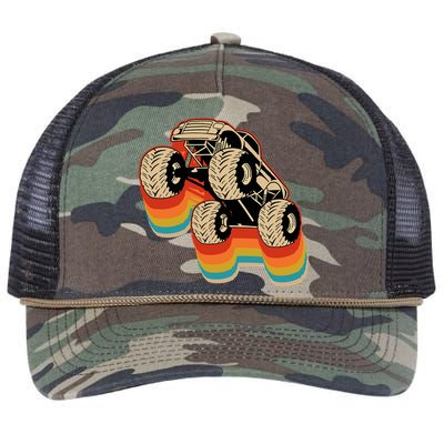 Retro Monster Truck Big Style Truck Retro Rope Trucker Hat Cap