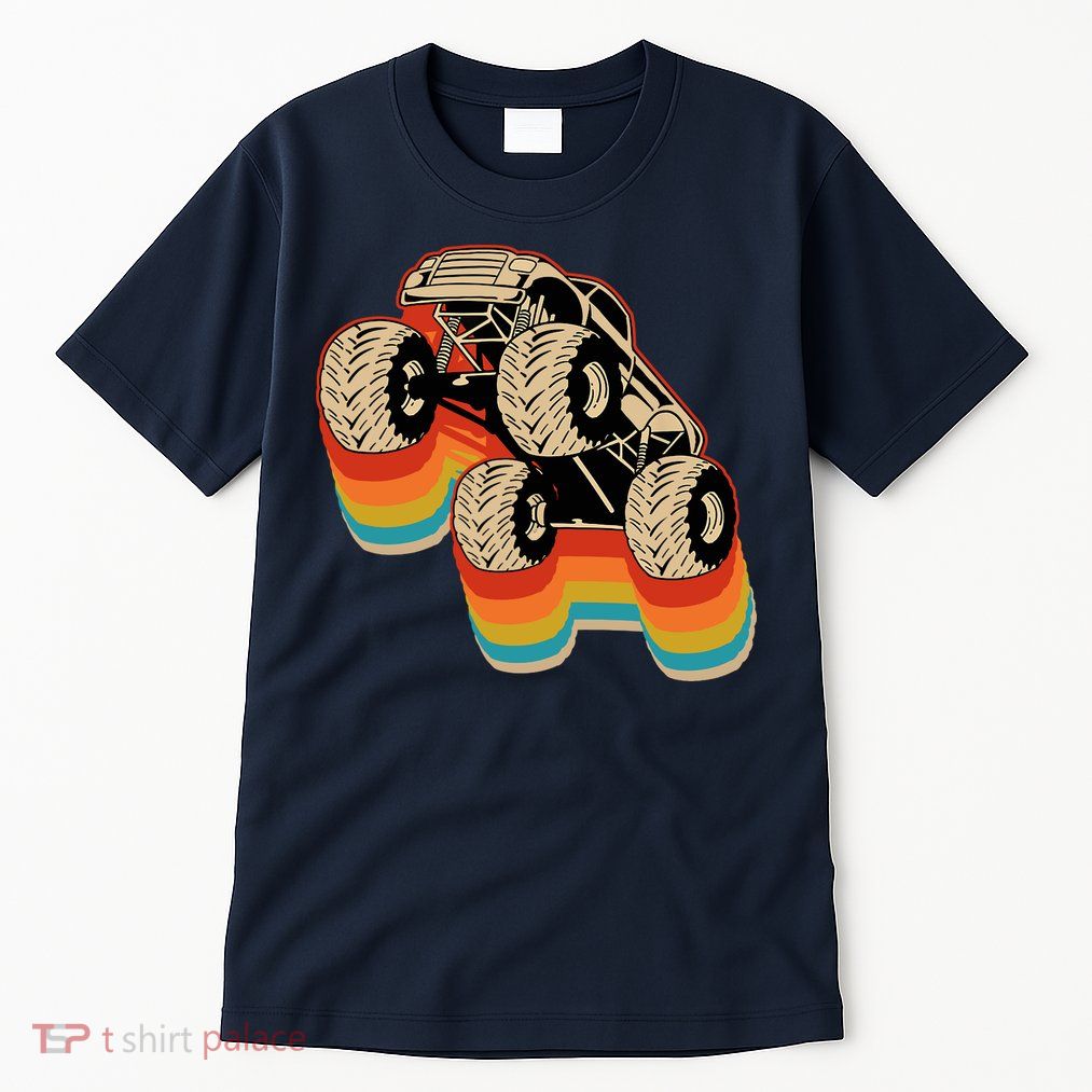 Retro Monster Truck Big Style Truck Tall T-Shirt