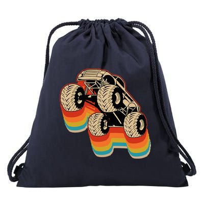 Retro Monster Truck Big Style Truck Drawstring Bag