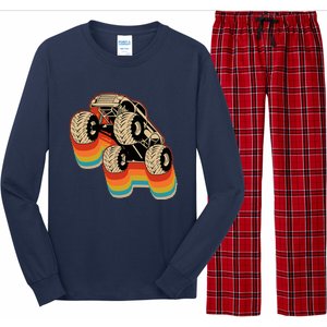 Retro Monster Truck Big Style Truck Long Sleeve Pajama Set