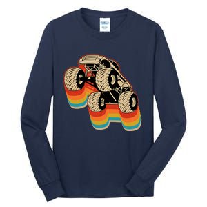 Retro Monster Truck Big Style Truck Tall Long Sleeve T-Shirt