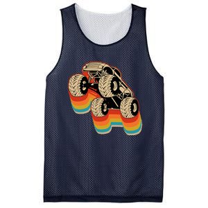 Retro Monster Truck Big Style Truck Mesh Reversible Basketball Jersey Tank