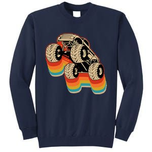 Retro Monster Truck Big Style Truck Tall Sweatshirt