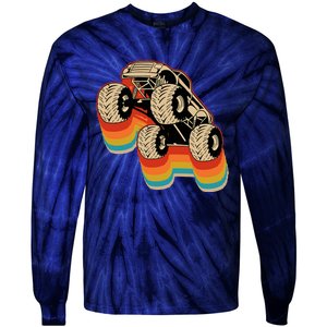 Retro Monster Truck Big Style Truck Tie-Dye Long Sleeve Shirt