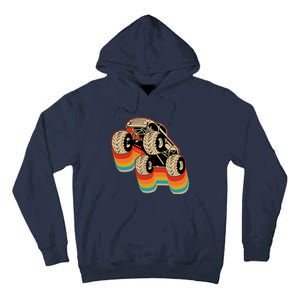 Retro Monster Truck Big Style Truck Tall Hoodie