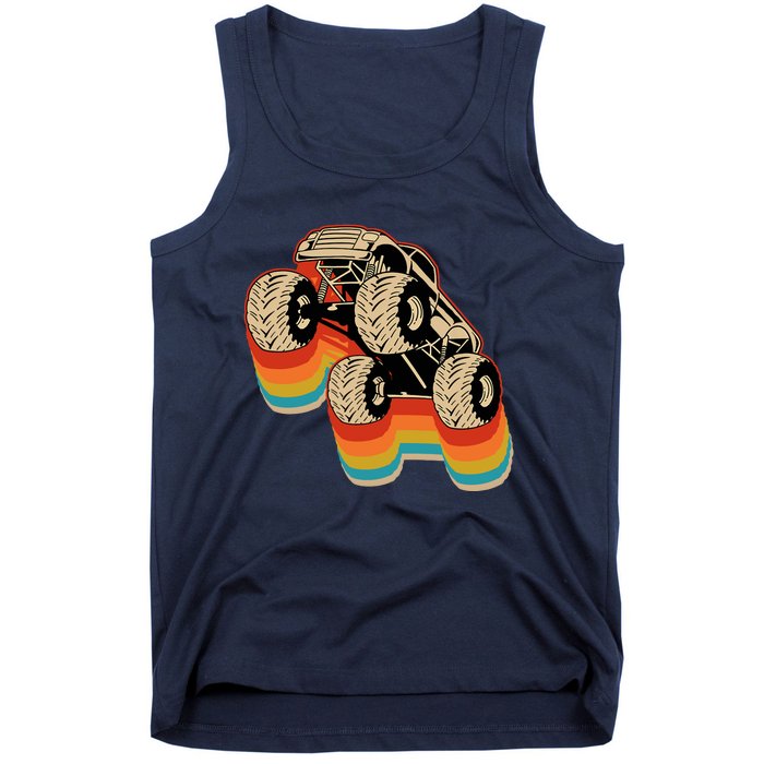 Retro Monster Truck Big Style Truck Tank Top