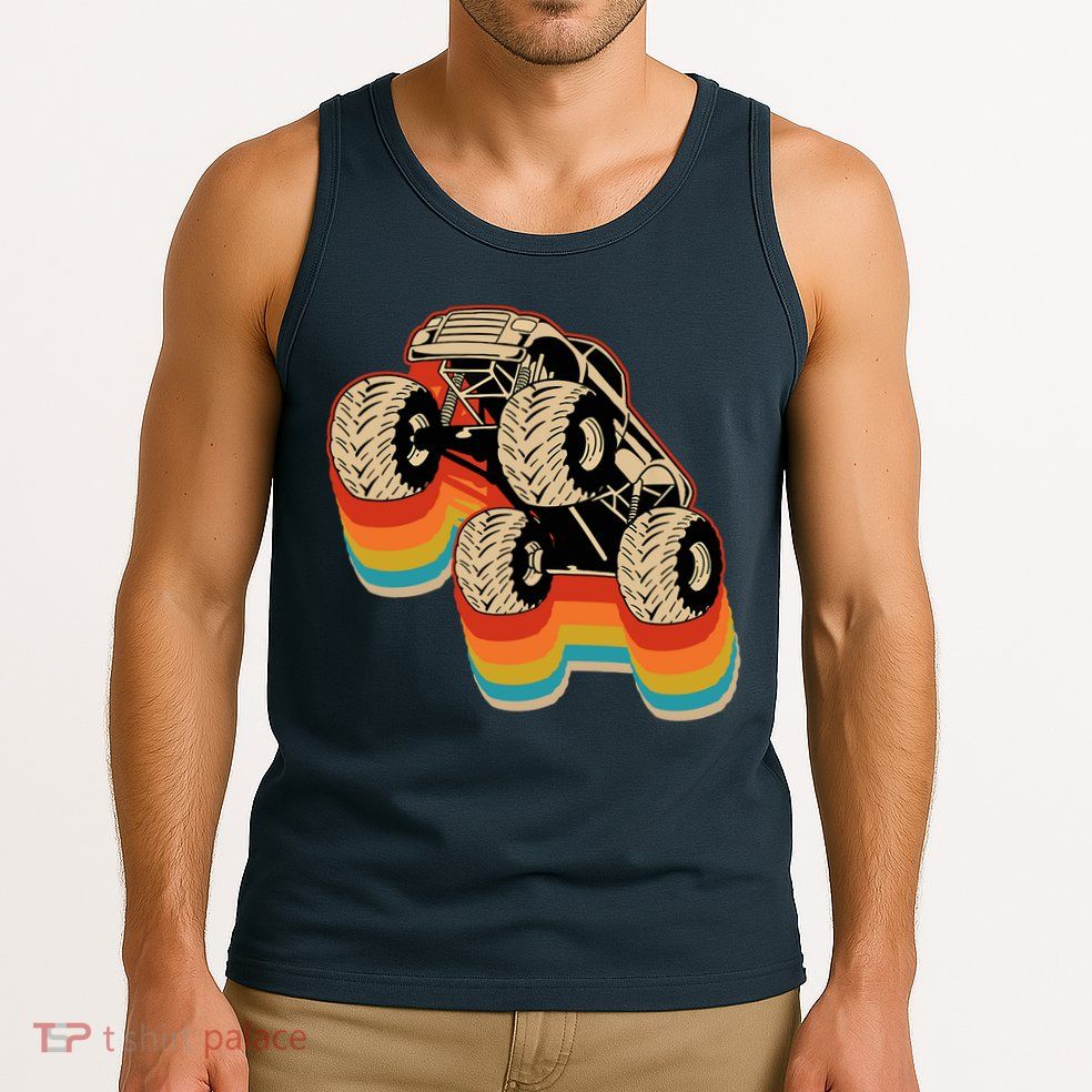 Retro Monster Truck Big Style Truck Tank Top
