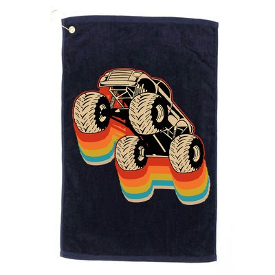 Retro Monster Truck Big Style Truck Golf Towel