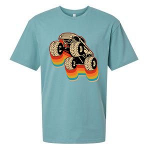 Retro Monster Truck Big Style Truck Sueded Cloud Jersey T-Shirt