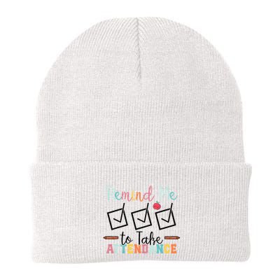Remind me to Take Attendance Teache with Funny Saying Teacher Beanie