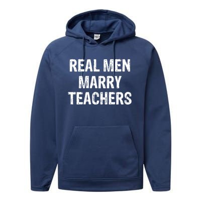 Real Marry Teachers Gift Performance Fleece Hoodie