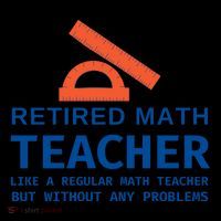 Retired Math Teacher Funny Retirement Gift Problems 16 in Basic Backpack