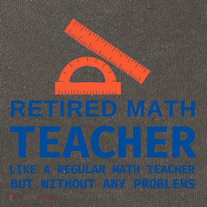 Retired Math Teacher Funny Retirement Gift Problems Cotton Canvas Backpack