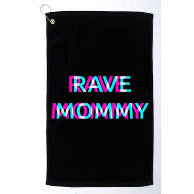 Rave Mommy Techno Edm Music Festival Mother Mom Raver Platinum Collection Golf Towel