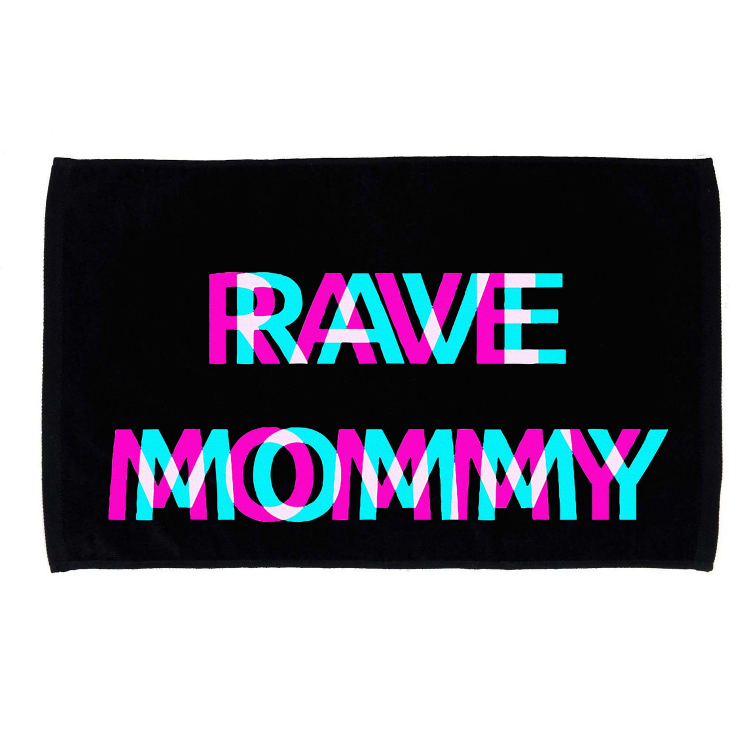 Rave Mommy Techno Edm Music Festival Mother Mom Raver Microfiber Hand Towel