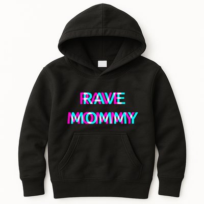 Rave Mommy Techno Edm Music Festival Mother Mom Raver Kids Hoodie