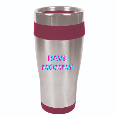 Rave Mommy Techno Edm Music Festival Mother Mom Raver 16oz Travel Tumbler