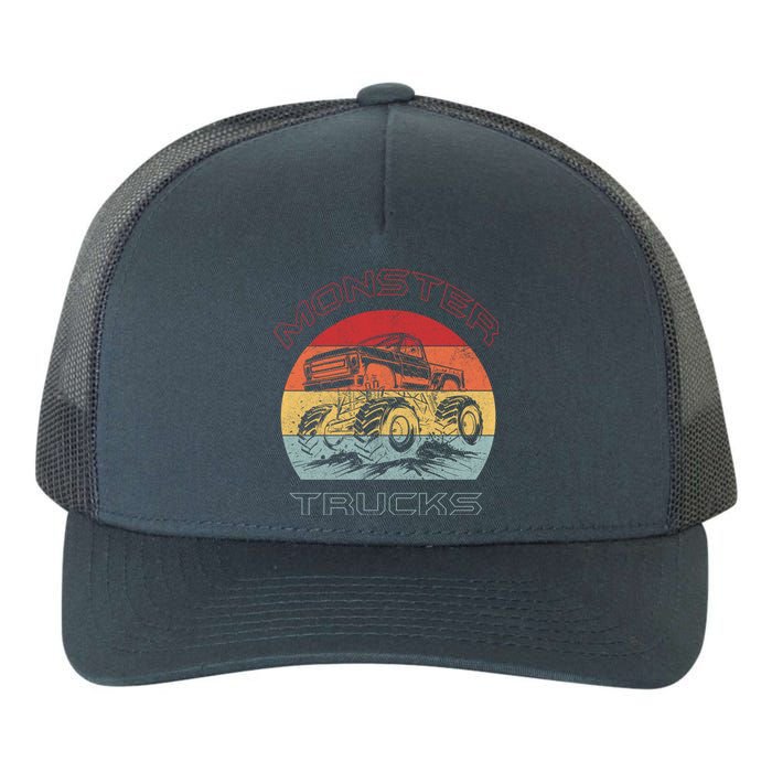 Retro Monster Trucks Gift Yupoong Adult 5-Panel Trucker Hat