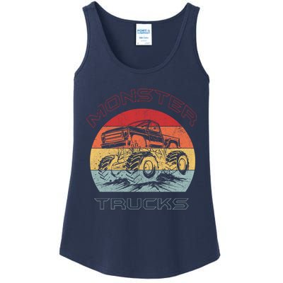 Retro Monster Trucks Gift Ladies Essential Tank