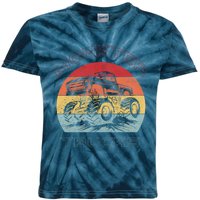 Retro Monster Trucks Gift Kids Tie-Dye T-Shirt