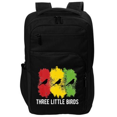 Reggae Music Three Little Birds Quote Slogan Fun Gift Impact Tech Backpack