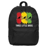 Reggae Music Three Little Birds Quote Slogan Fun Gift 16 in Basic Backpack