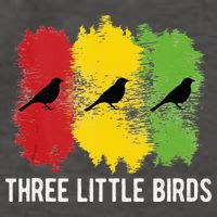 Reggae Music Three Little Birds Quote Slogan Fun Gift Vector Backpack