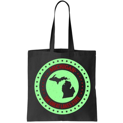 Retro Michigan The Great Lake State Logo Bag