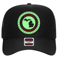 Retro Michigan The Great Lake State Logo Trucker Hat