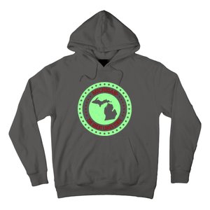 Retro Michigan The Great Lake State Logo Hoodie