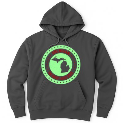 Retro Michigan The Great Lake State Logo Hoodie