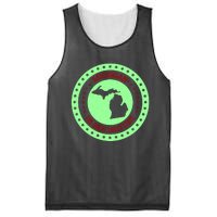 Retro Michigan The Great Lake State Logo Mesh Reversible Basketball Jersey Tank