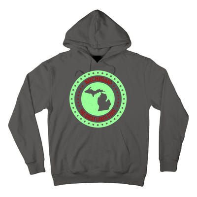 Retro Michigan The Great Lake State Logo Tall Hoodie