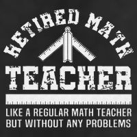 Retired Math Teacher Funny Retirement Gift Problems Adult Drive Performance Visor
