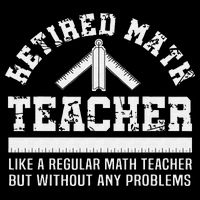 Retired Math Teacher Funny Retirement Gift Problems 16 in Basic Backpack